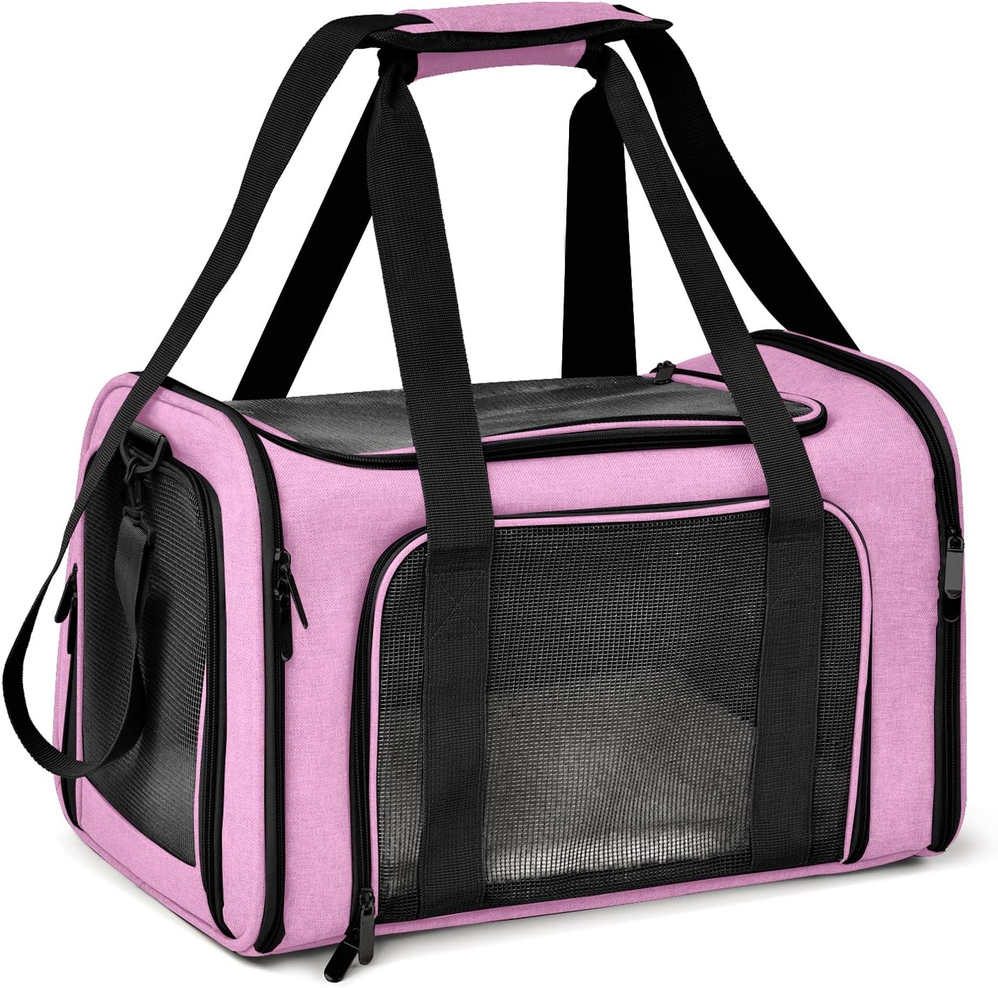 KUTKUT Cat Carriers Small Dog Carrier Pet Carrier Bag for Small Medium Cats Dogs Puppies up to 6Kg, Airline Approved Small Dog Carrier Soft Sided, Collapsible Travel Puppy Carrier-PET BAG IN ACCESSORIES-kutkutstyle